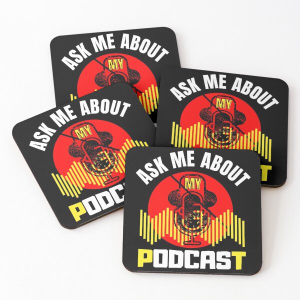 Item preview, Ask Me About My Podcast designed and sold by Vibing-Right.