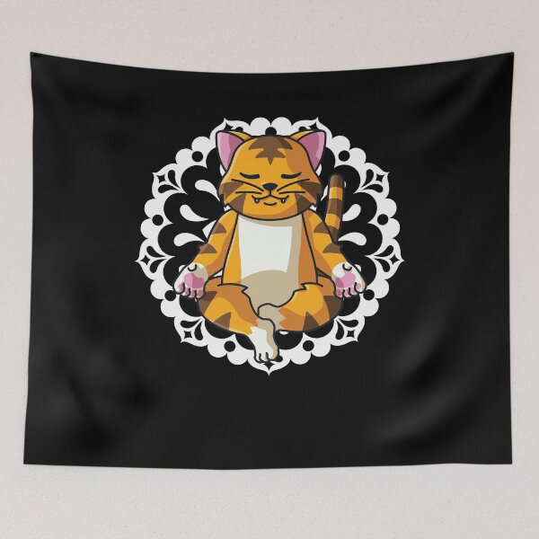 Item preview, Tiger Cat Yoga Mandala Spiritual yoga women designed and sold by 123428094.