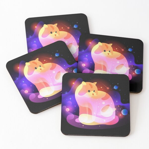 Item preview, Neon Planet Orbit Cat designed and sold by SweettJane.