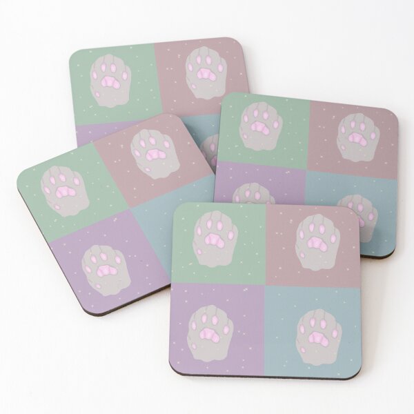 Item preview, Colorful cat paws pattern  designed and sold by Antiope33.