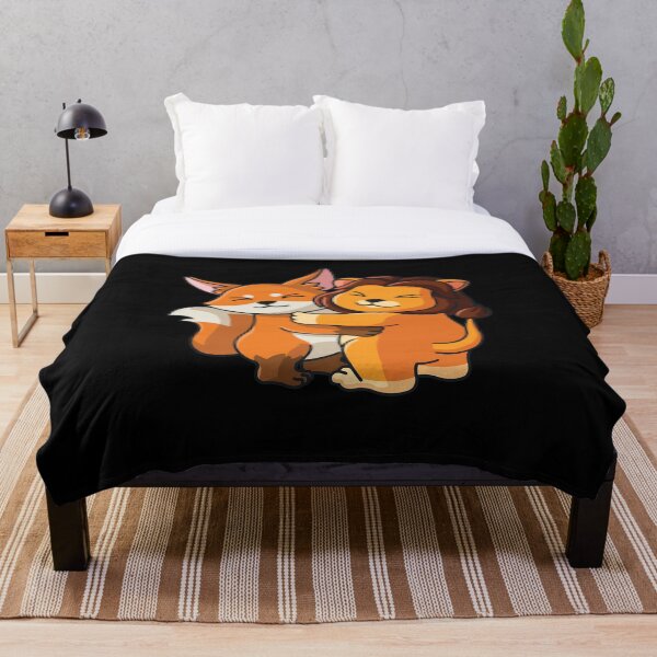 Item preview, Fox and Lion cute Hug Cuddle Animals designed and sold by 123428094.