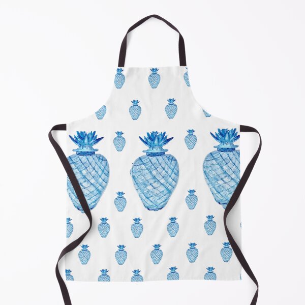 Item preview, Blue and White Ginger Jar Pineapple Pineapples designed and sold by monpetitbijou.