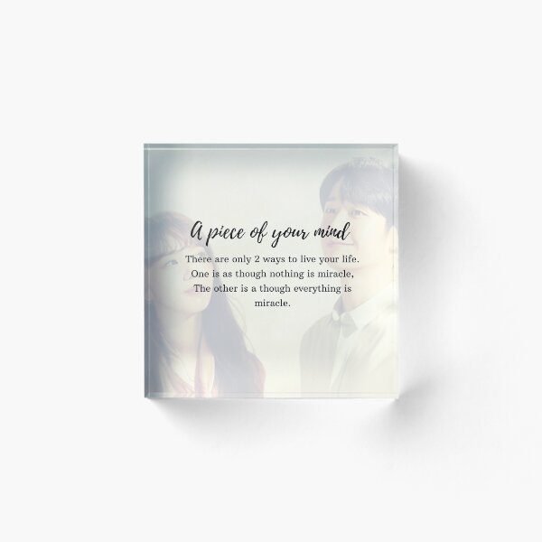 Item preview, A piece of your mind kdrama quote designed and sold by Mahi  Creations.