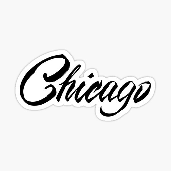 Chicago Sticker for Sale by katebowling