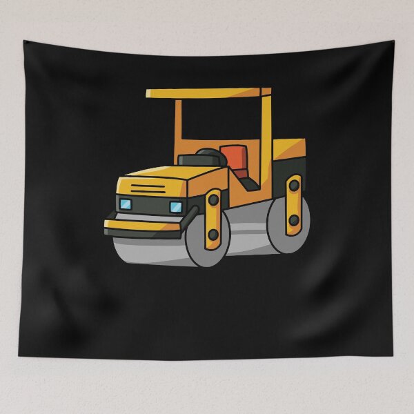 Item preview, steamroller construction site machine Construction workers boys designed and sold by 123428094.
