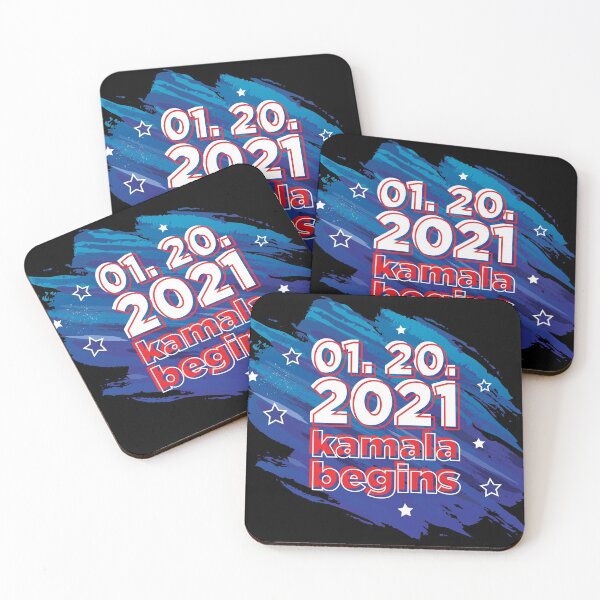 Item preview, Kamala Begins-Inauguration Day 2021 (Abstract Flag Design)  designed and sold by HeraAndKosmos.