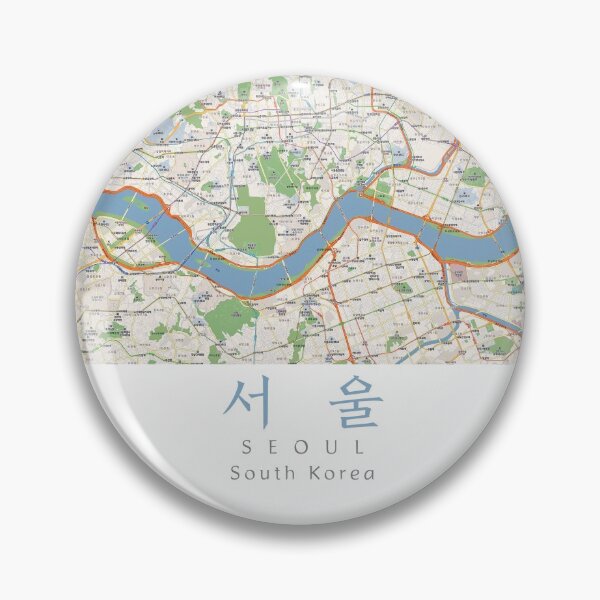 Item preview, Seoul Map Art designed and sold by Yuza Art.