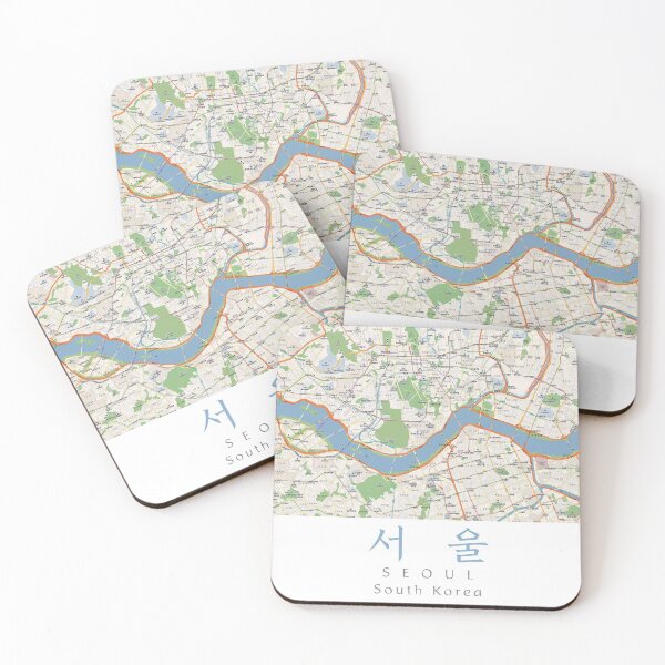 Item preview, Seoul Map Art designed and sold by Yuza Art.