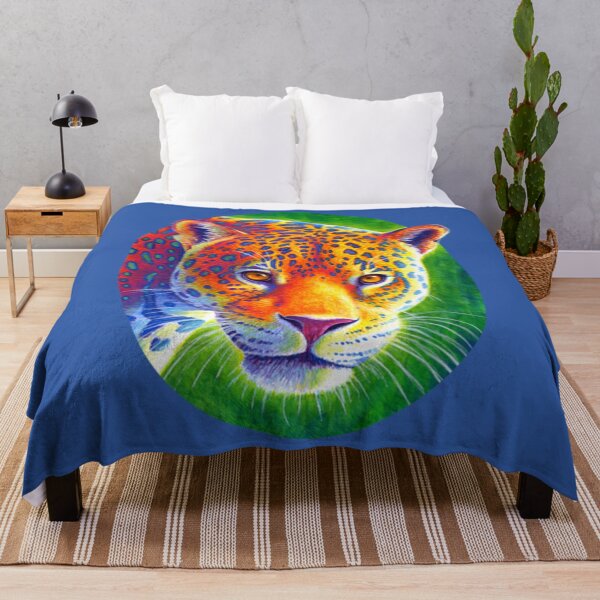 Item preview, Jaguar Light in the Rainforest Colorful Jaguar designed and sold by Ixachiart.