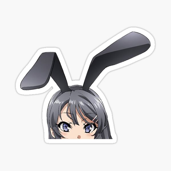 Sakurajima Mai Peeker Pegatina