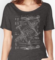 Spitfire Concept Blueprints Women's Relaxed Fit T-Shirt