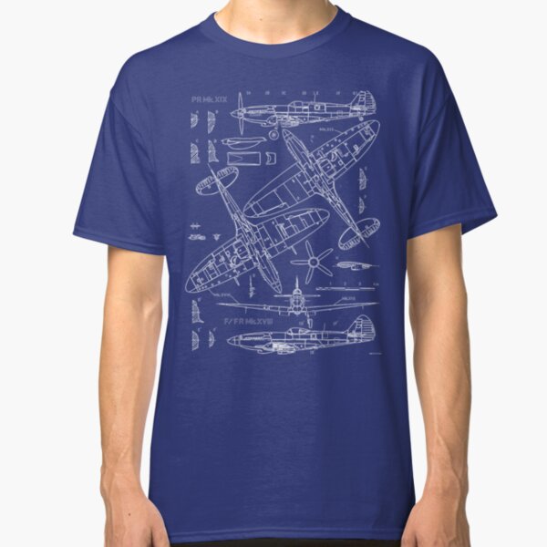 Spitfire Concept Blueprints Classic T-Shirt