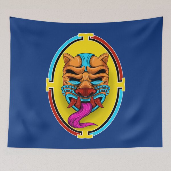 Item preview, Jaguar Warrior Mascara y Escudo designed and sold by Ixachiart.