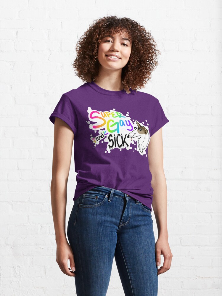 Alternate view of Super Gay and SICK Classic T-Shirt