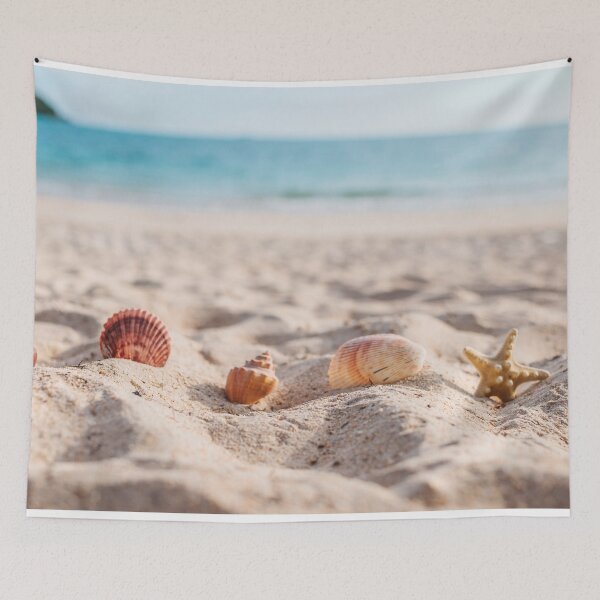 Item preview, Sea Shells And Starfish On The Beach designed and sold by JTS STORE.