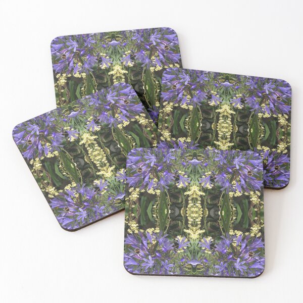 Item preview, Botanical Divine, Bumbling Bees in the Blue, Mauve and Gold - Summertime Gardens designed and sold by RoseAromas.