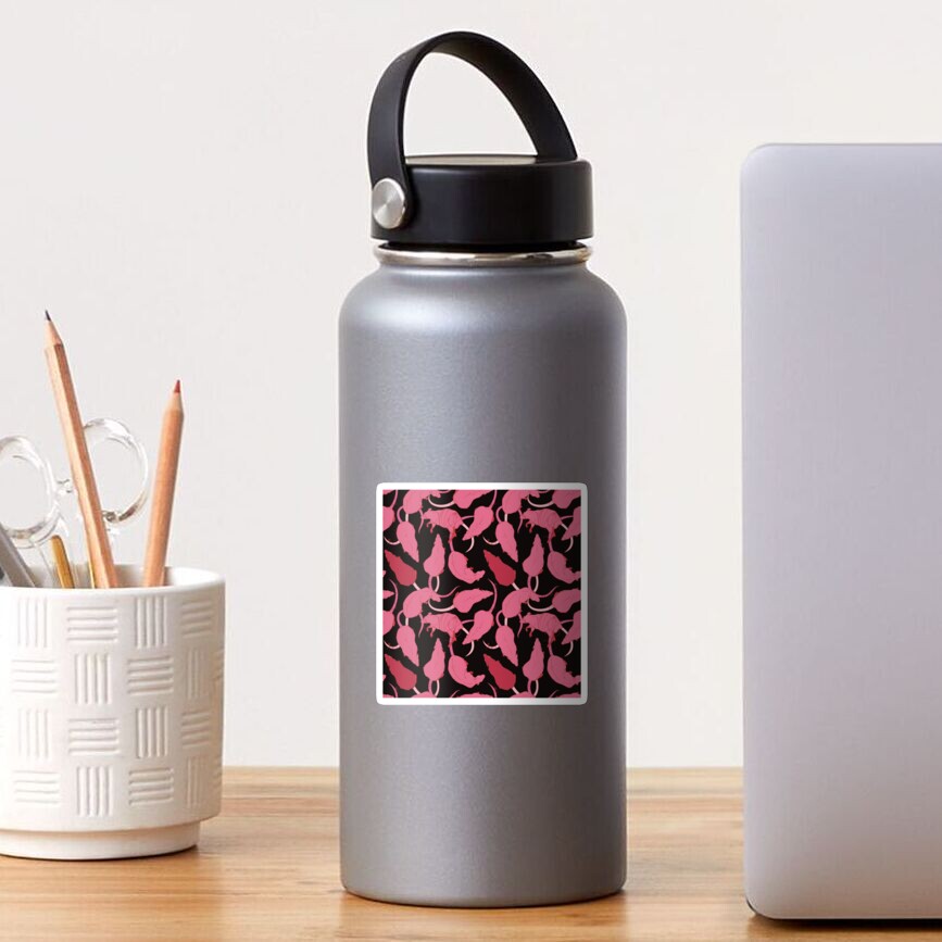 RATS PATTERN (Black Cherry) Sticker