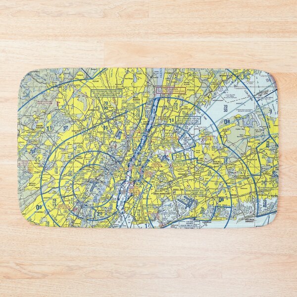 Item preview, New York sectional pilot navigation map designed and sold by Aviation Tees.