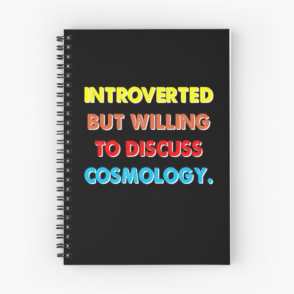 Item preview, Introverted But Willing To Discuss Cosmology Retro designed and sold by ContreiDesign.