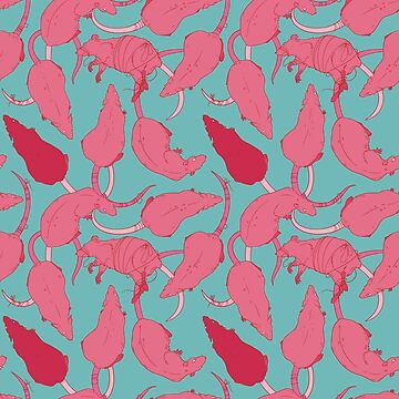 Artwork thumbnail, RATS PATTERN (Sorbet) by sarahbustillo