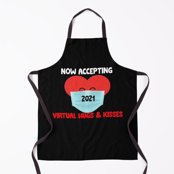 Item preview, Now Accepting Virtual Hugs & Kisses Valentine Day Heart Mask Gifts designed and sold by ContreiDesign.