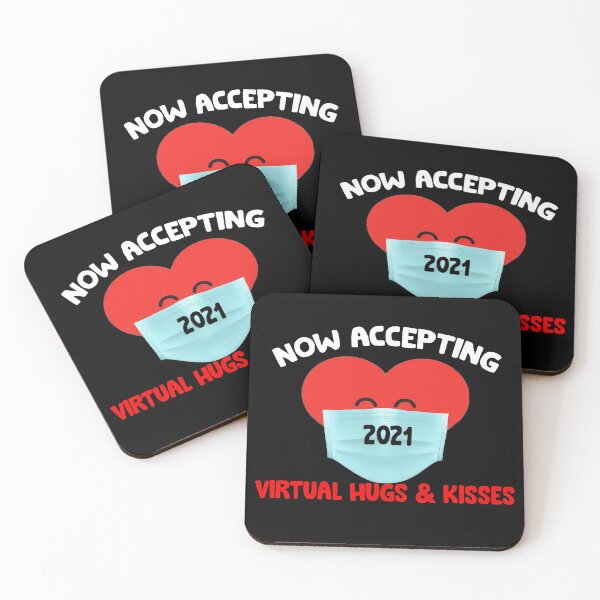 Item preview, Now Accepting Virtual Hugs & Kisses Valentine Day Heart Mask designed and sold by ContreiDesign.