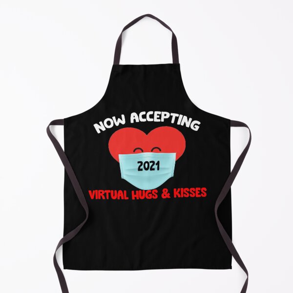 Item preview, Now Accepting Virtual Hugs & Kisses Valentine Day Heart Mask designed and sold by ContreiDesign.