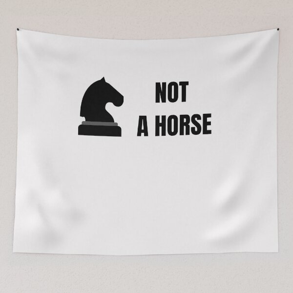 Item preview, Funny Chess - Not A Horse Knight Piece Player Gift designed and sold by Anton Ashraf.