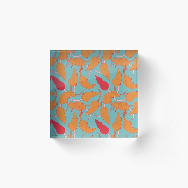 RATS PATTERN (Citrus) Acrylic Block