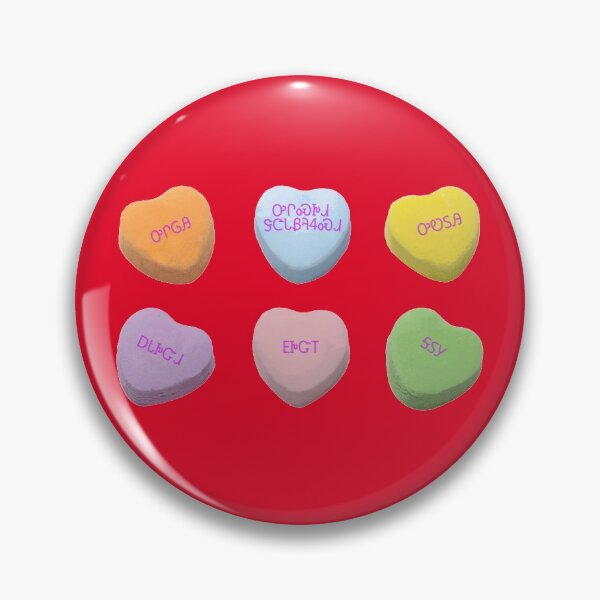 Item preview, Tsalagi Candy Hearts designed and sold by YouAreHereArt.