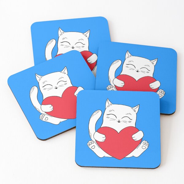 Item preview, Kitten Holding Heart designed and sold by Piztees.
