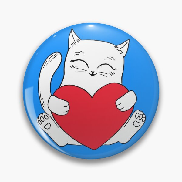 Item preview, Kitten Holding Heart designed and sold by Piztees.