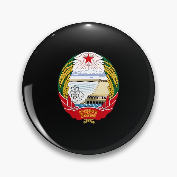 Item preview, north korea flag coat of arms designed and sold by mikoala50.
