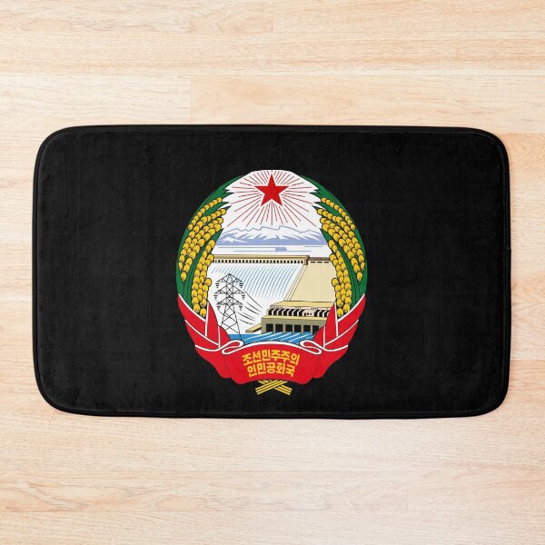 Item preview, north korea flag coat of arms designed and sold by mikoala50.