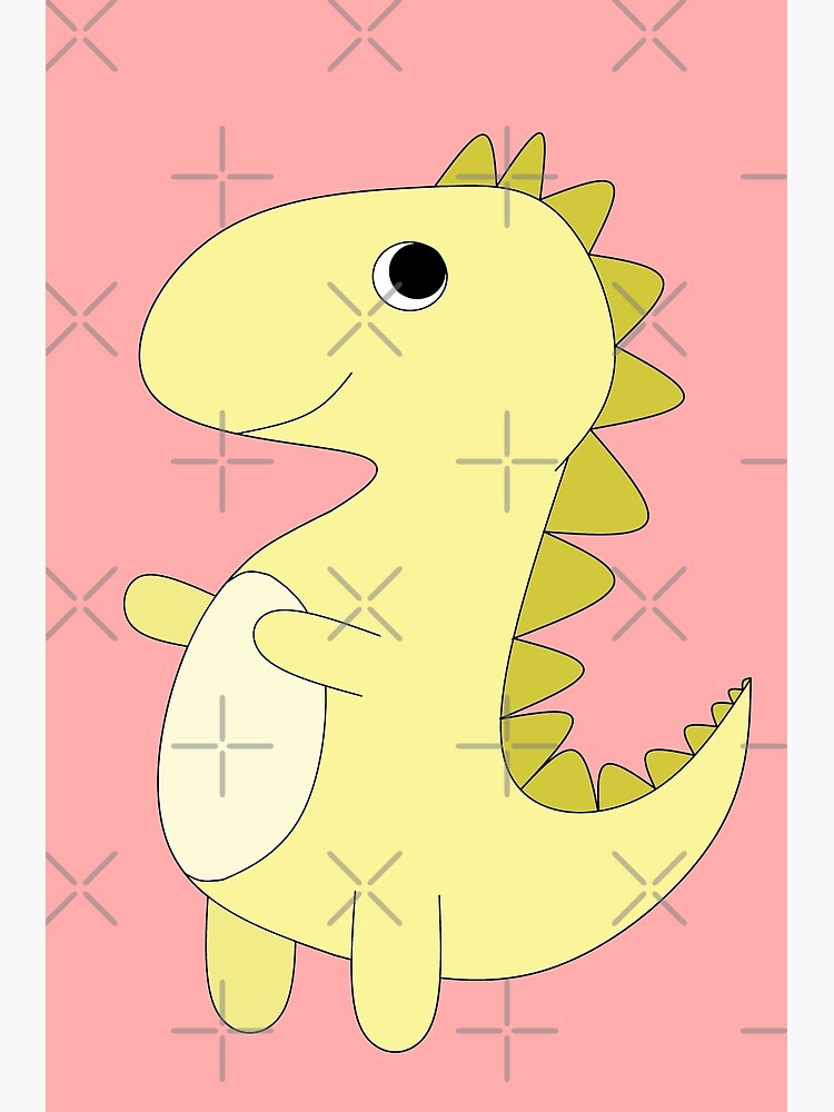 cute yellow dino