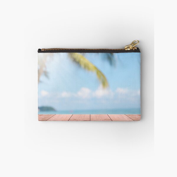 Item preview, Empty Wood Table With Beautiful Beach Landscape Background designed and sold by JTS STORE.