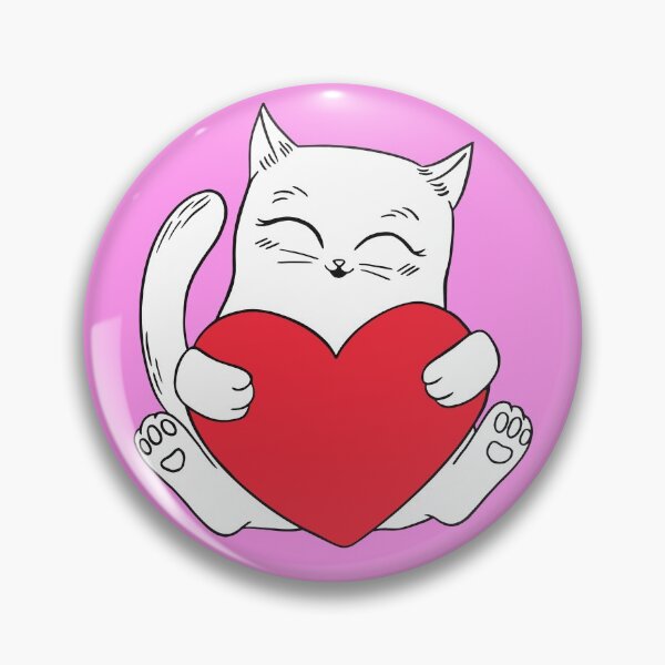 Item preview, Kitten Holding Heart Valentines Day designed and sold by Piztees.
