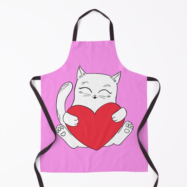 Item preview, Kitten Holding Heart Valentines Day designed and sold by Piztees.