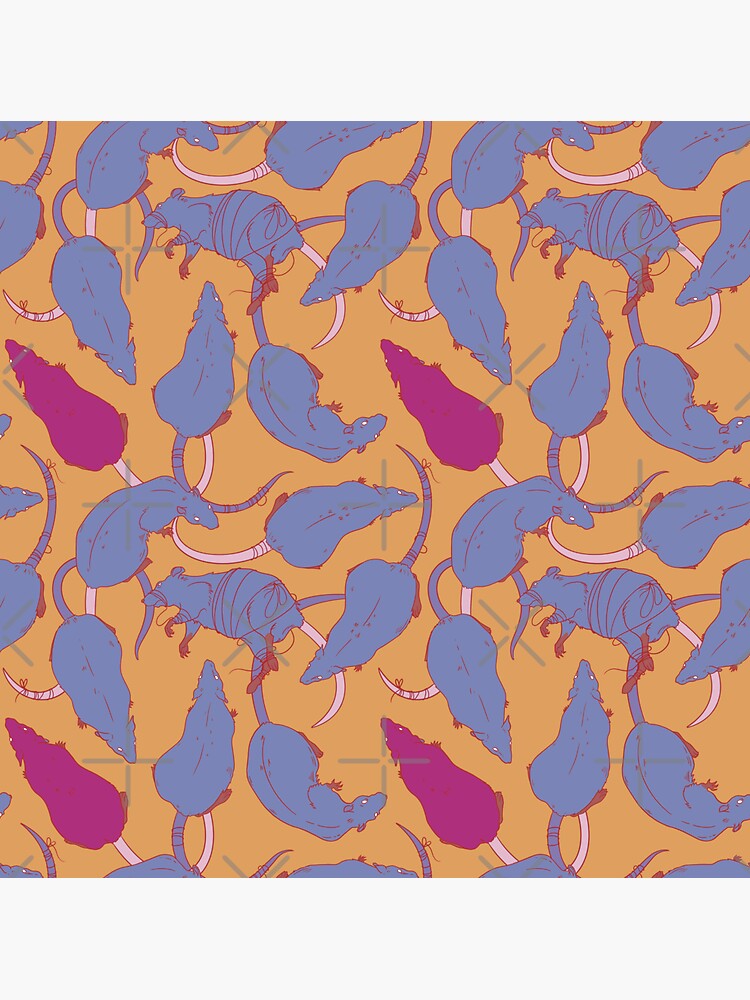 RATS PATTERN (Plum) by sarahbustillo