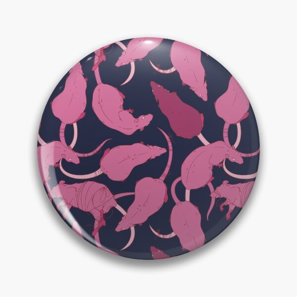 RATS PATTERN (Pomegranate) Pin