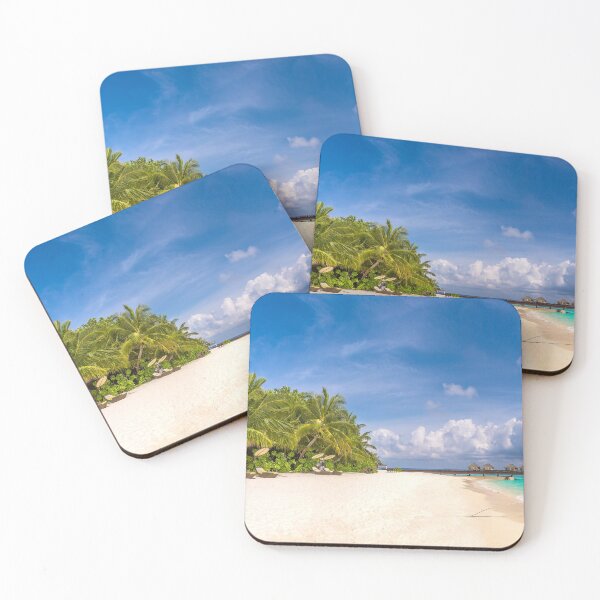 Item preview, Bungalows In Tropical Maldives Island Landscape designed and sold by JTS STORE.