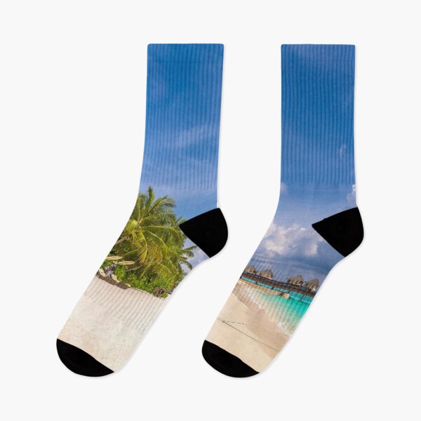 Item preview, Bungalows In Tropical Maldives Island Landscape designed and sold by JTS STORE.