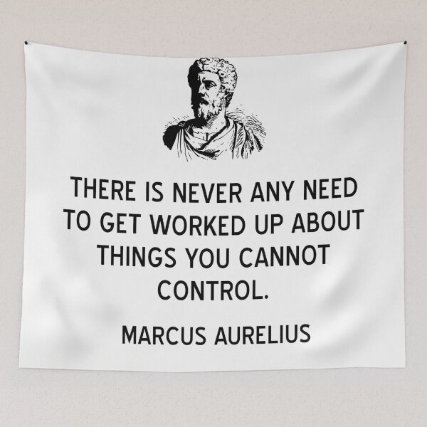 Item preview, Stoicism Quote on Control by Marcus Aurelius designed and sold by jutulen.