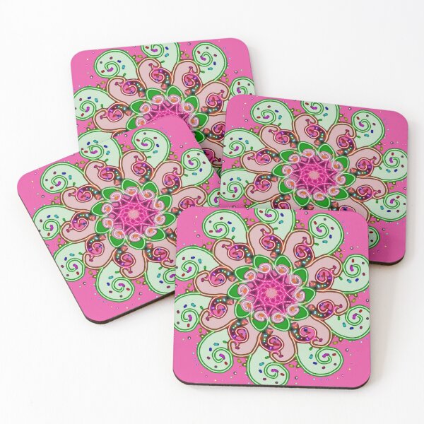 Item preview, Pink Sprinkles mandala designed and sold by LyLauDesign.