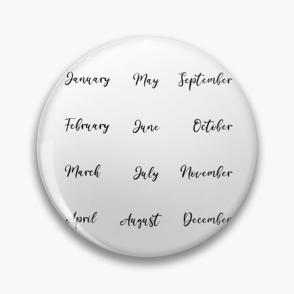 Item preview, Copy of Bujo journal calendar months text stickersheet designed and sold by Between Clouds.