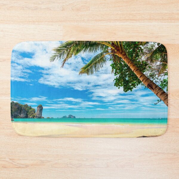 Item preview, Palm Trees On Tropical Beach Landscape designed and sold by JTS STORE.