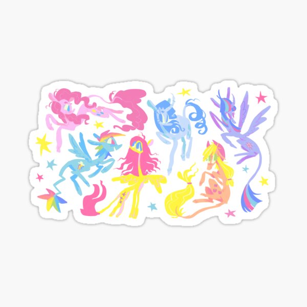My Little Pony Group Sticker - Elements of Harmony Sticker