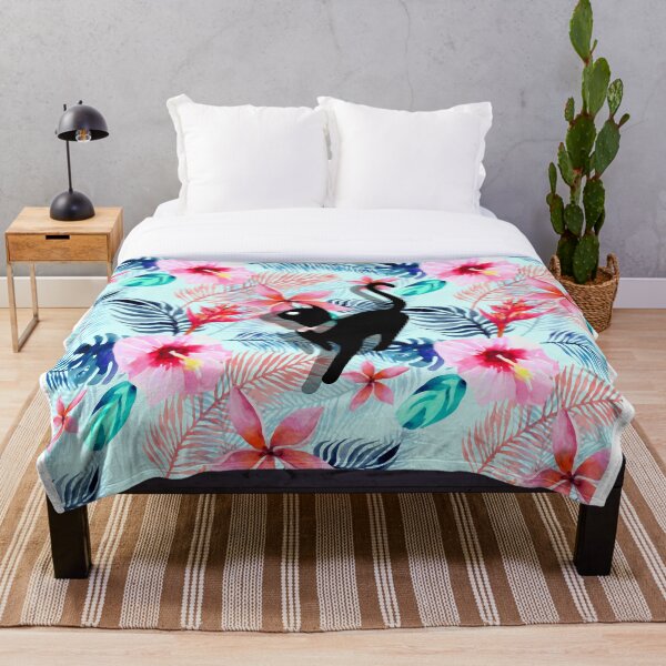 Item preview, Gato floral en flores Popoki 601 designed and sold by VinBasis.