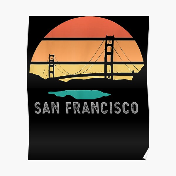 Golden City Posters Redbubble - golden gate bridge roblox