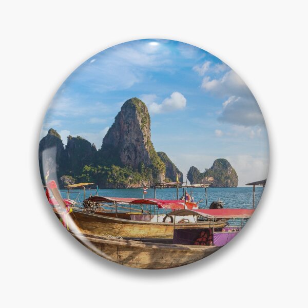 Item preview, Traditional Long Tail Boat On Railay Beach Krabi Thailand designed and sold by JTS STORE.